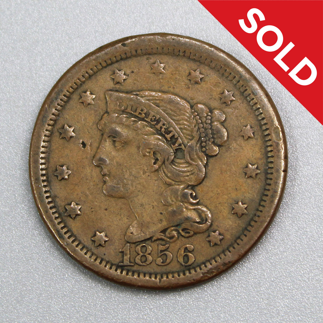 1856 us liberty head time traveler militaria