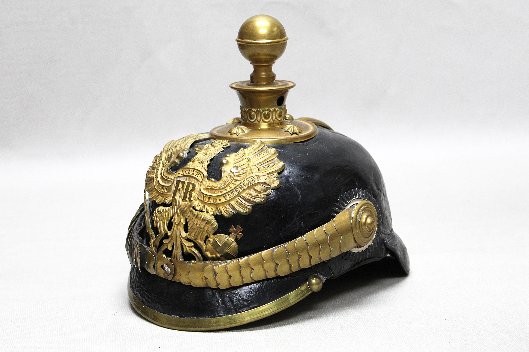 Prussian NCO/Officer Artillery Kugelhelm . HGi242