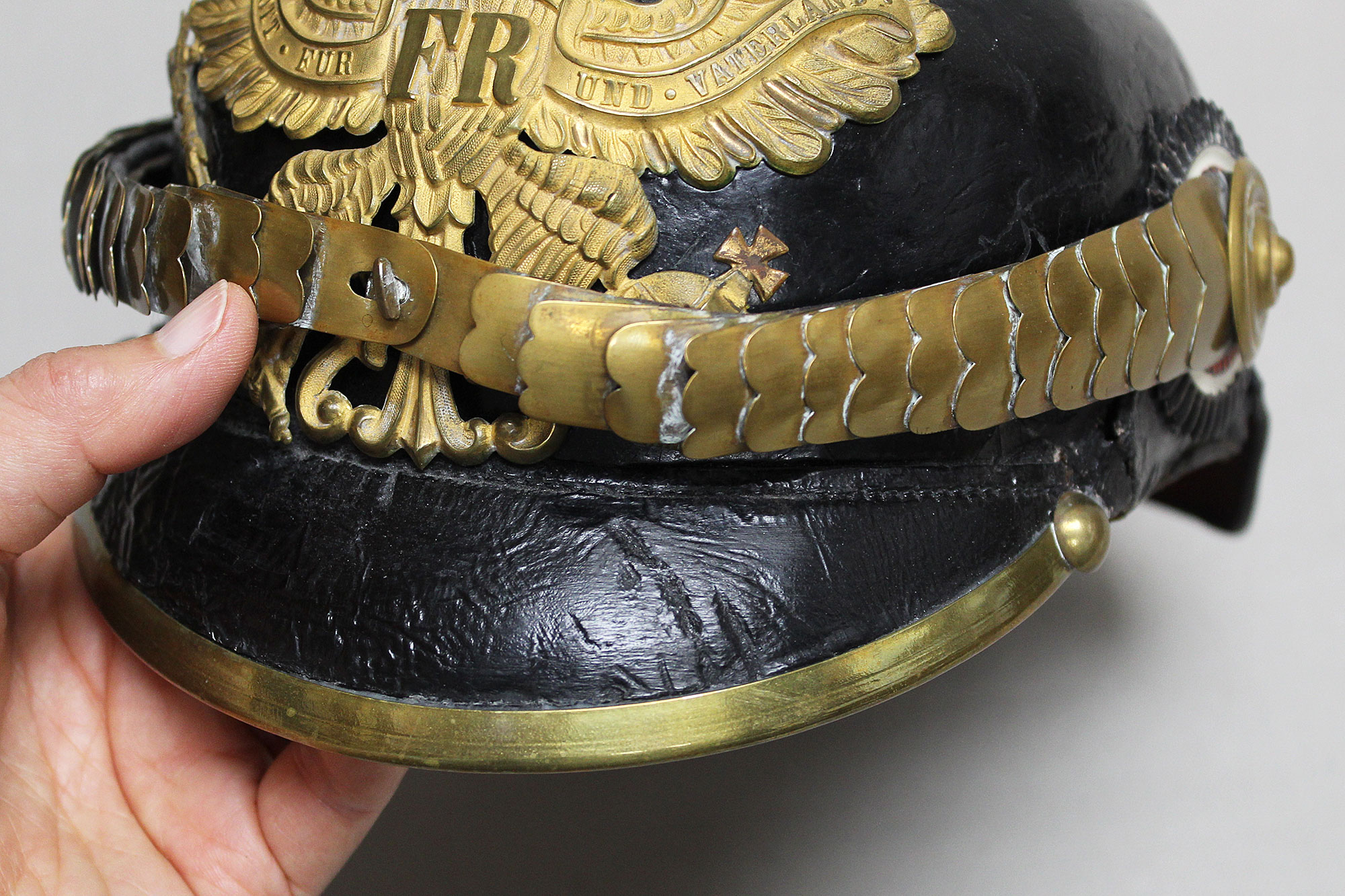 Prussian NCO/Officer Artillery Kugelhelm . HGi242 - Image 6