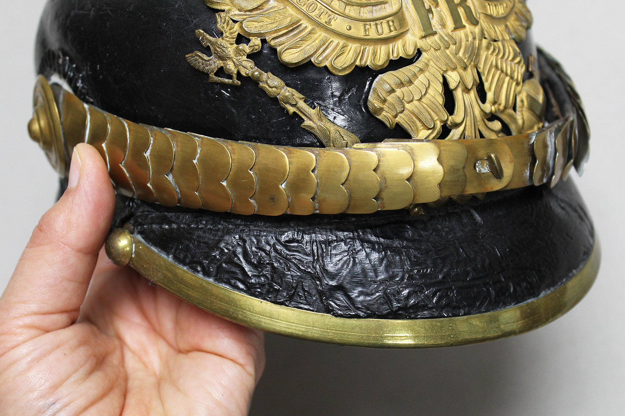 Prussian NCO/Officer Artillery Kugelhelm . HGi242 - Image 7