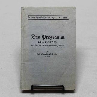 WW2 German 1928 NSDAP Program Book . GD693