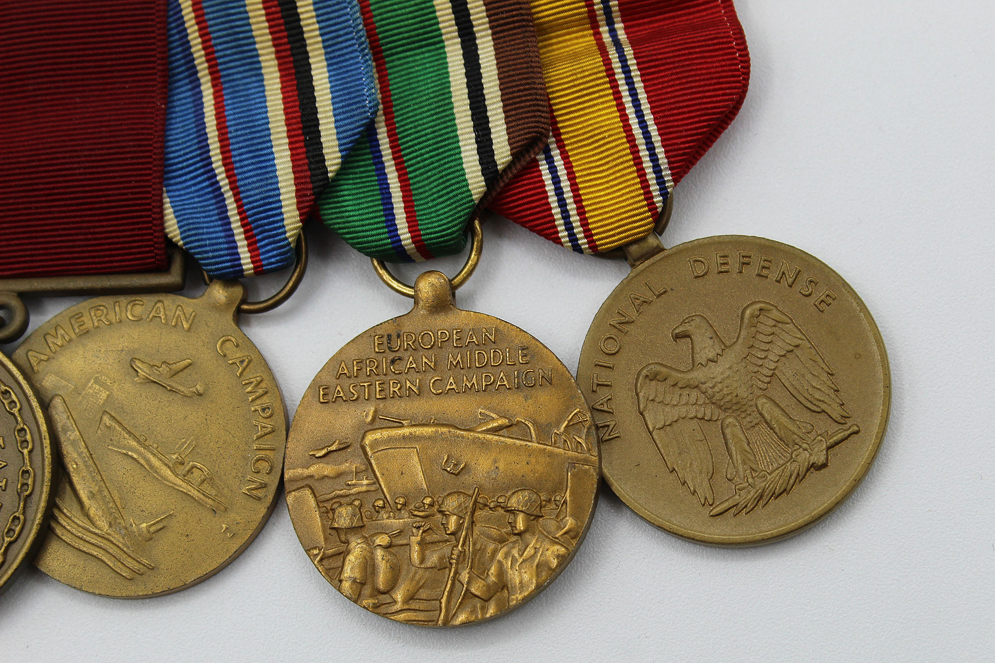 Us navy 4 place medal bar ww2 korea ymu4678 time traveler militaria