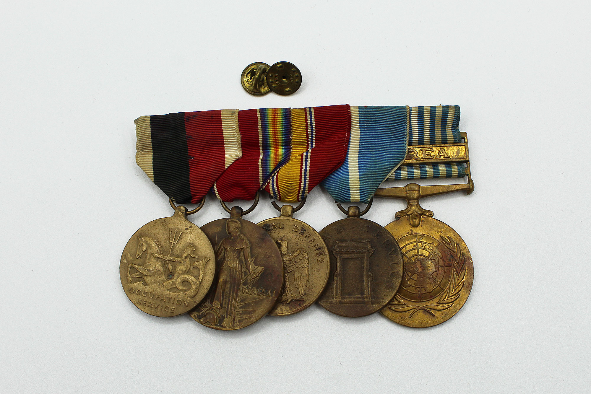 US Navy 5 Place Medal Bar WW2 Korea YMU4679 Time Traveler Militaria us-navy-5-place-medal-bar-ww2-korea-ymu4679-time-traveler-militaria