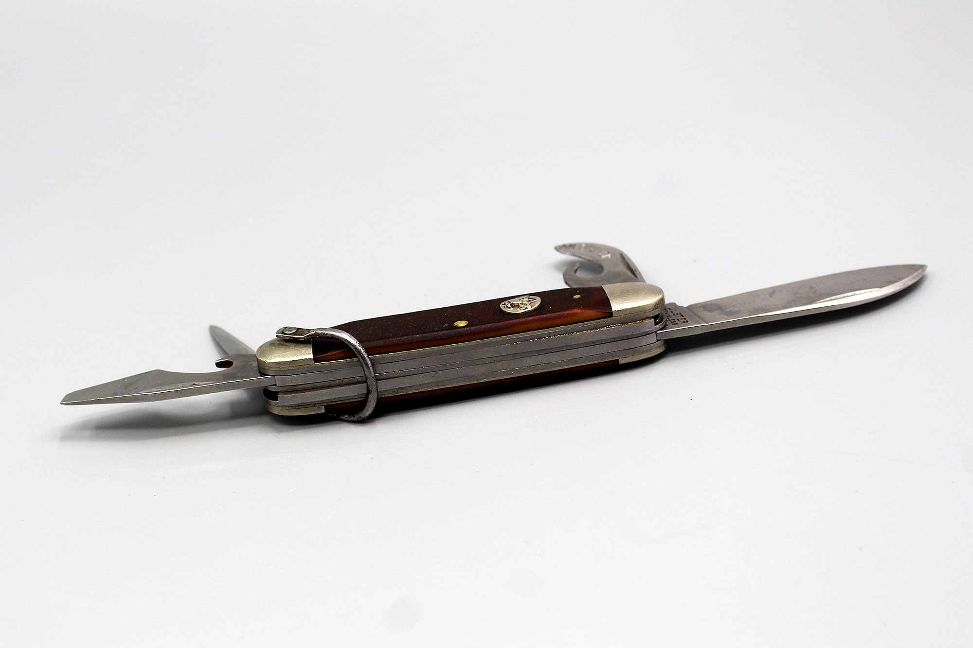 Vintage US Boy Scouts Four Blade Pocket Knife Ulster . DWU1026 Time