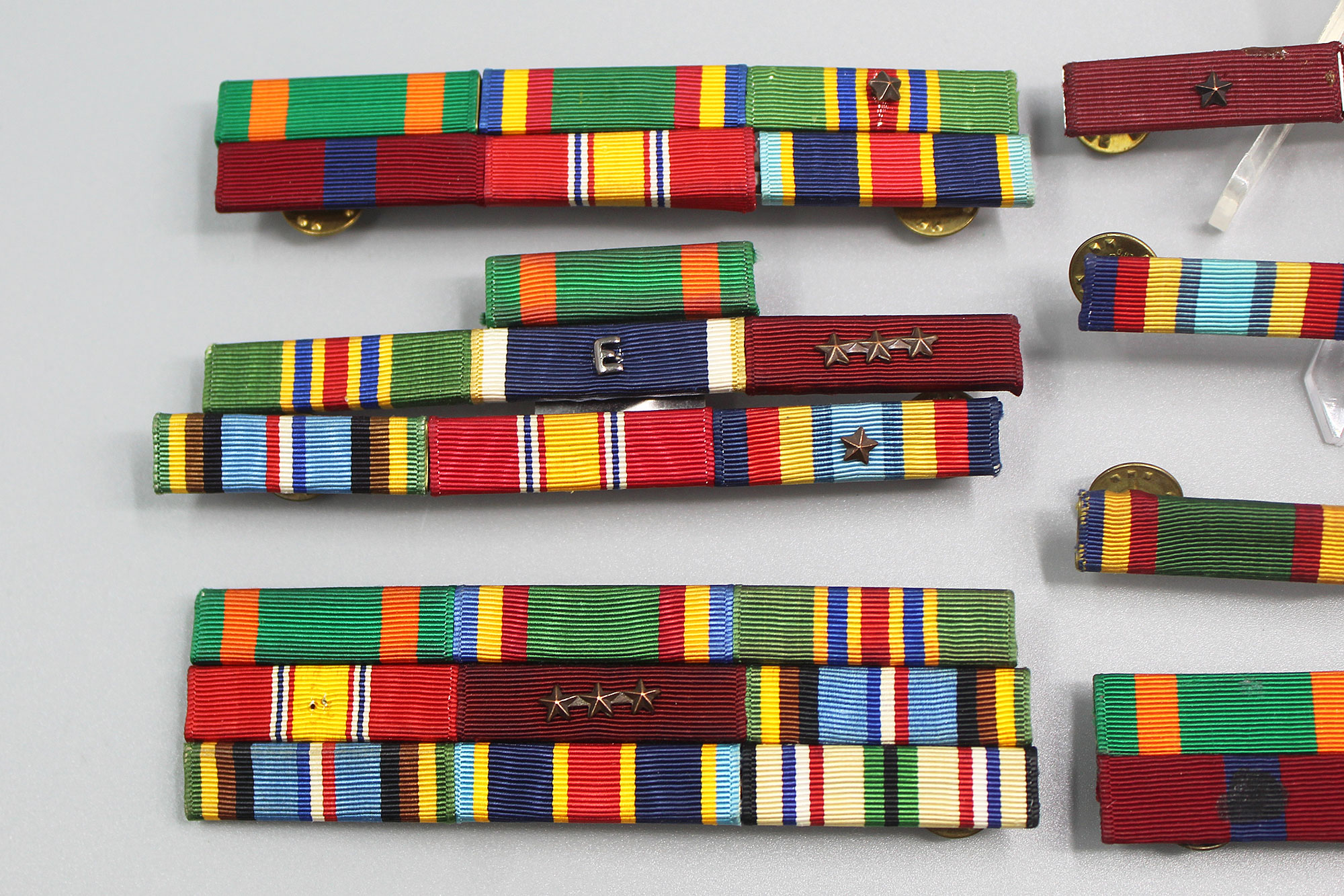 Group of US Military Ribbon Bars . FLU4684 Time Traveler Militaria