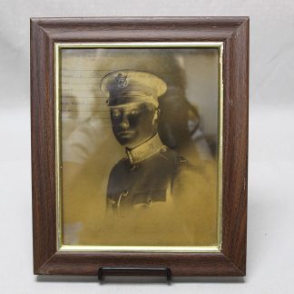WW1 US Army Officer Negative Framed Photo . FLU1399