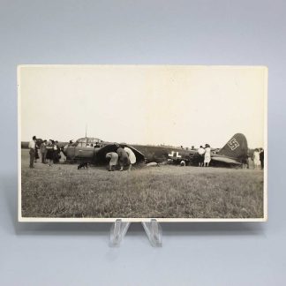 WW2 Postcard of Downed German Plane . GD732B