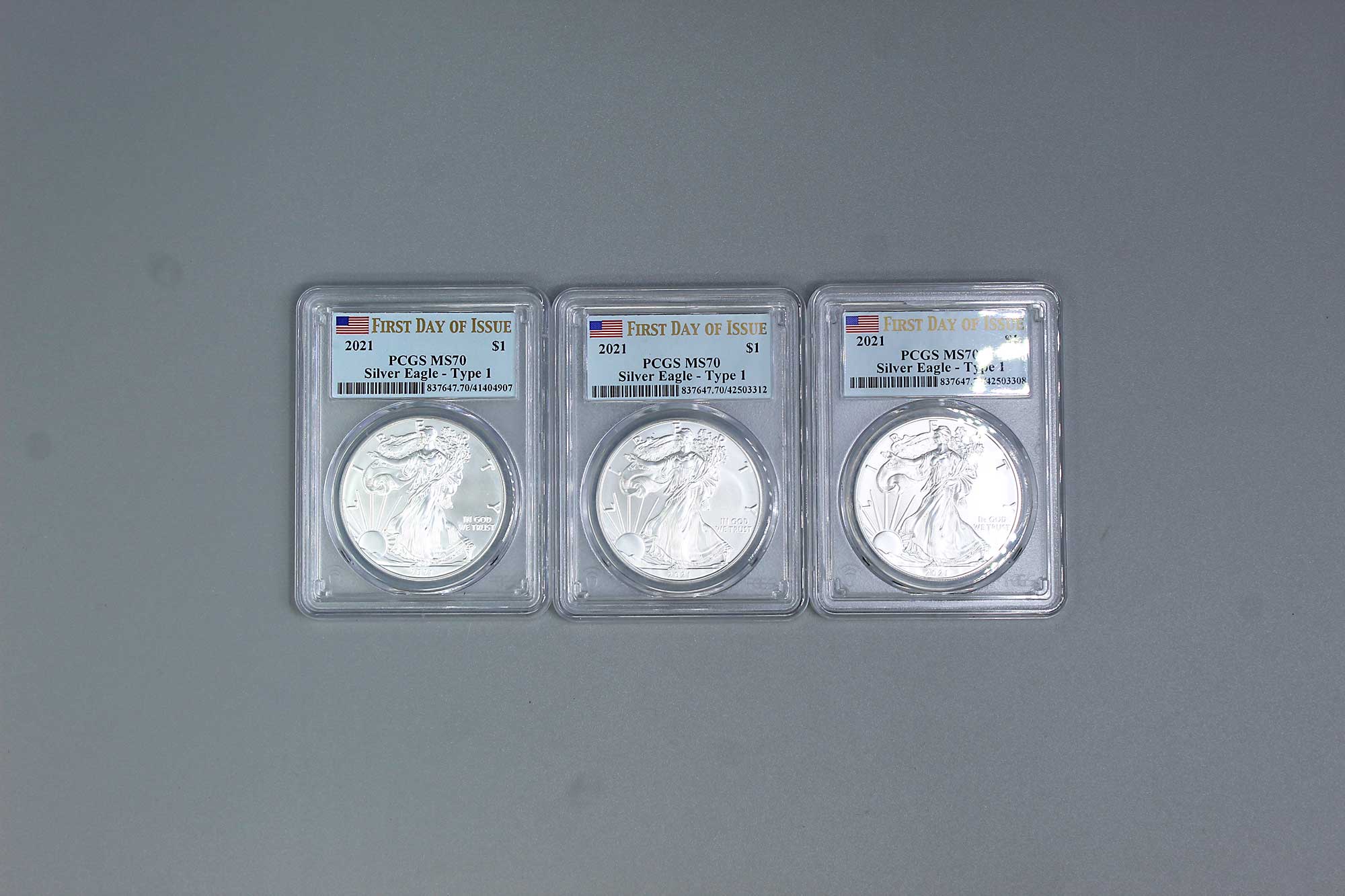 イーグル銀貨1oz 2021年 PCGS MS70　タイプ1 イーグル銀貨1oz 2021年 PCGS MS70 2021アメリカ イーグル銀貨 | 鑑定