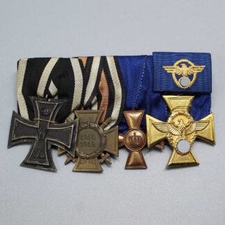 WW1/WW2 German 4 Place Medal Bar . GO6123Bbw