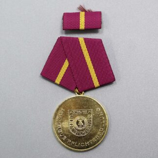 East German Medal Civil Defense Gold . WMR324