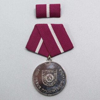 East German Medal Civil Defense Silver . WMR325