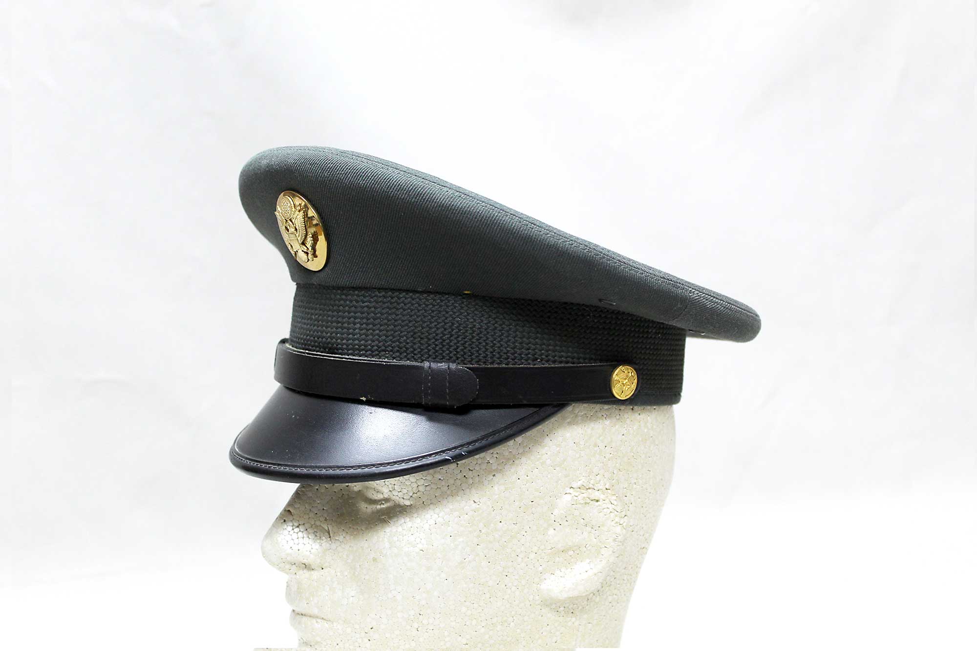US Army Enlisted Green Visor Cap Vietnam Size 6 5 8 HU1180