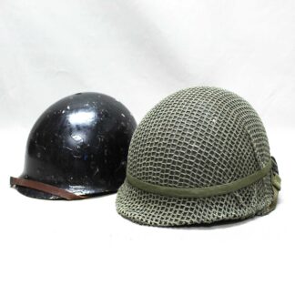 US M1 Combat Helmet w/Netting . HU4014bw