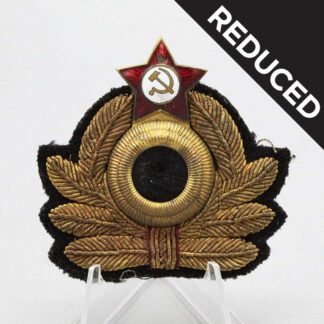 WW2 Soviet Navy Officer's Bullion Cap Badge .  WMR68