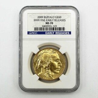 2009 1oz Gold Buffalo MS-70 NGC (ER) . COIN472