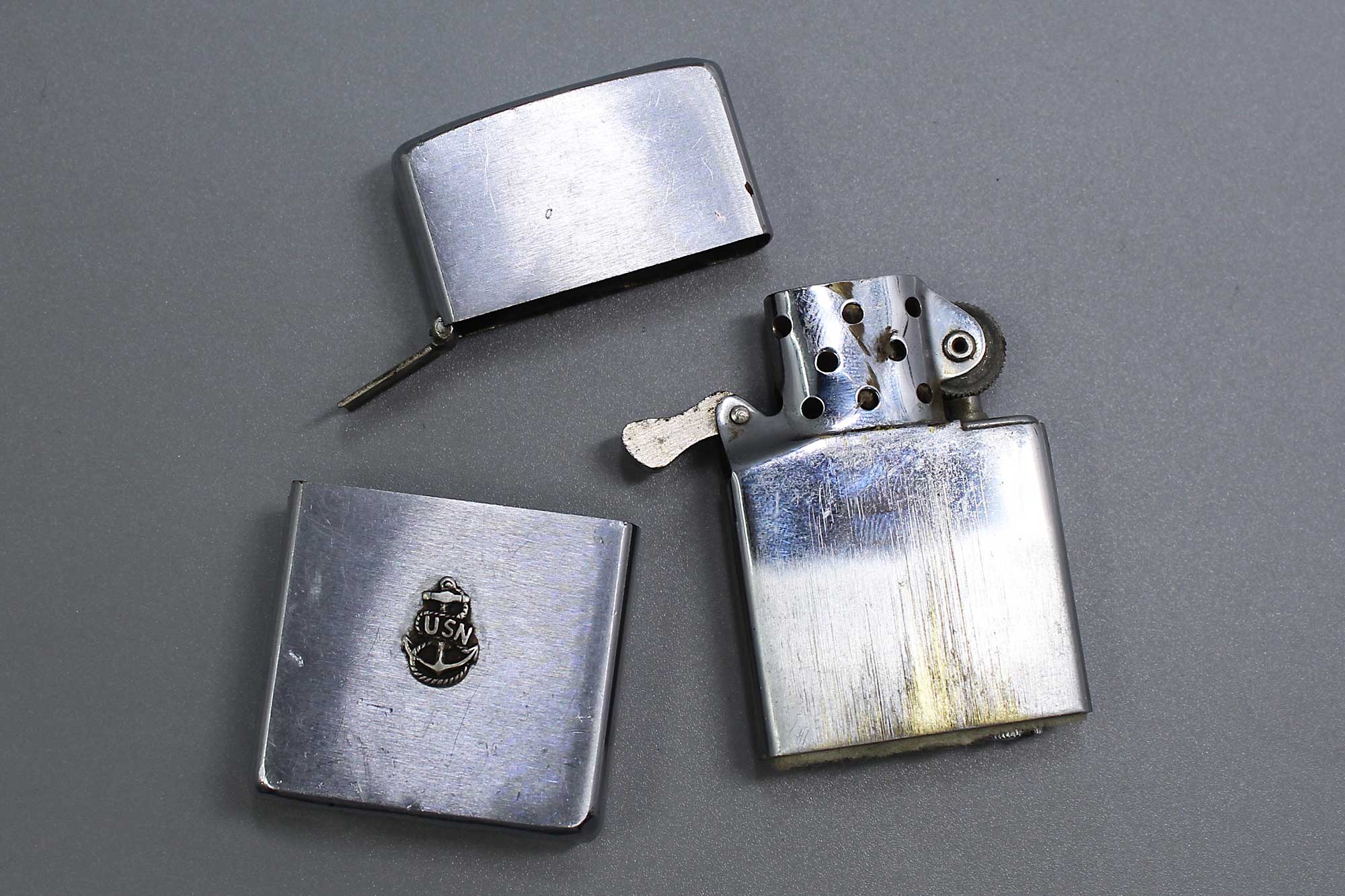 Vintage Zippo Lighter USS Barbel SS580 Sub (Damaged) . FLU4734 - Time ...