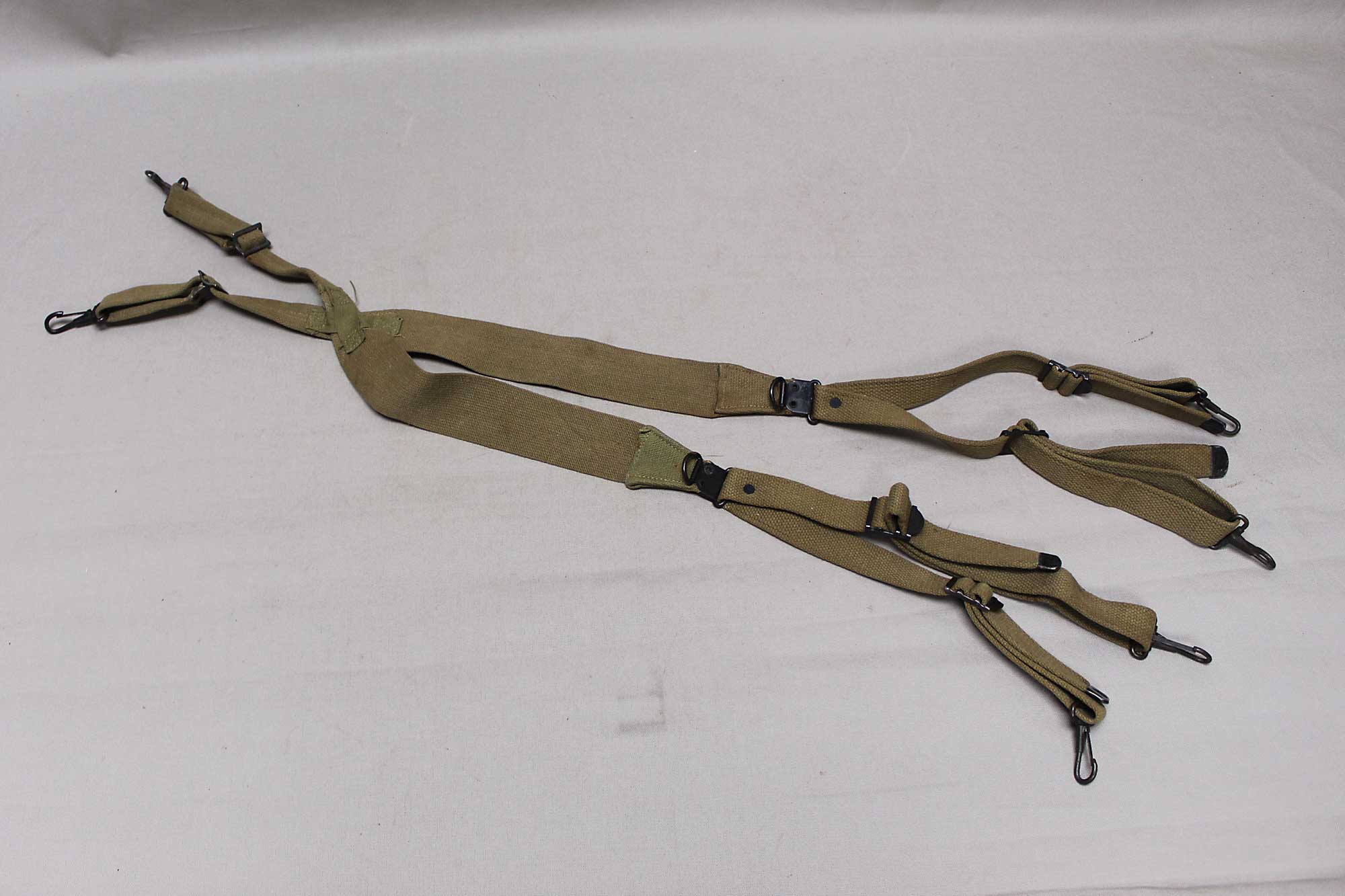 SOLD US WW2 Army Combat Suspenders 1942 . FLU1787 - Time Traveler Militaria