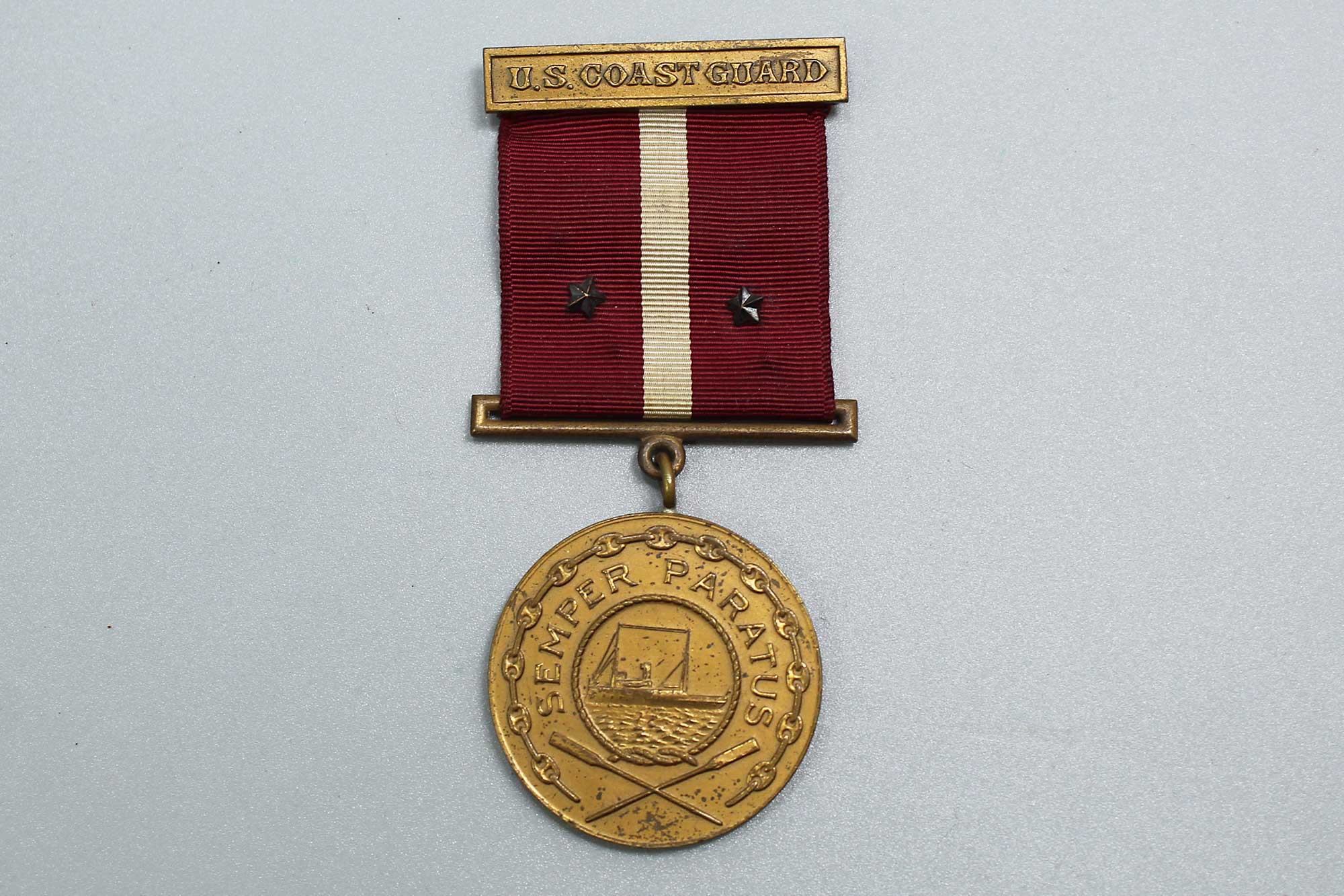 ワイルドウッド　Gold Medal Top Small US Coast Guard Good Conduct Medal WW2 . YMU3017 - Time
