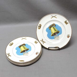 US Military Liberty Bell Collector Dinner Plate <font color=“#AC18DF”>PER ITEM</font>. FLU1696