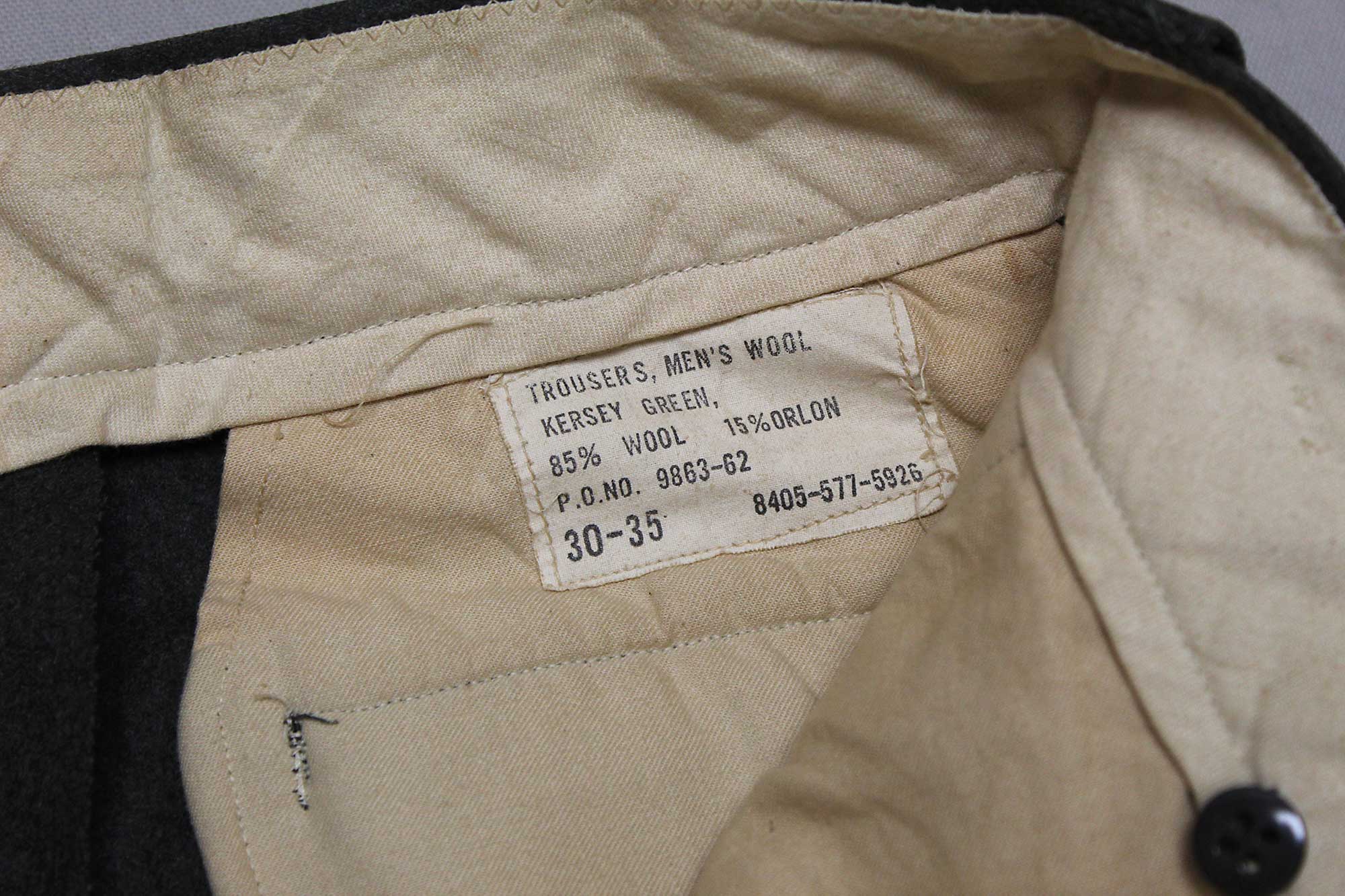 USMC Winter Service Trousers . UA1183 - Time Traveler Militaria