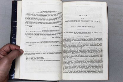 US 1863 Conduct of the War Report Part 1 Army of the Potomac . BOOK248 - Image 6