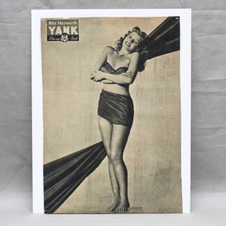 Yank Magazine Page Rita Hayworth Pin-up Girl . FLU4878