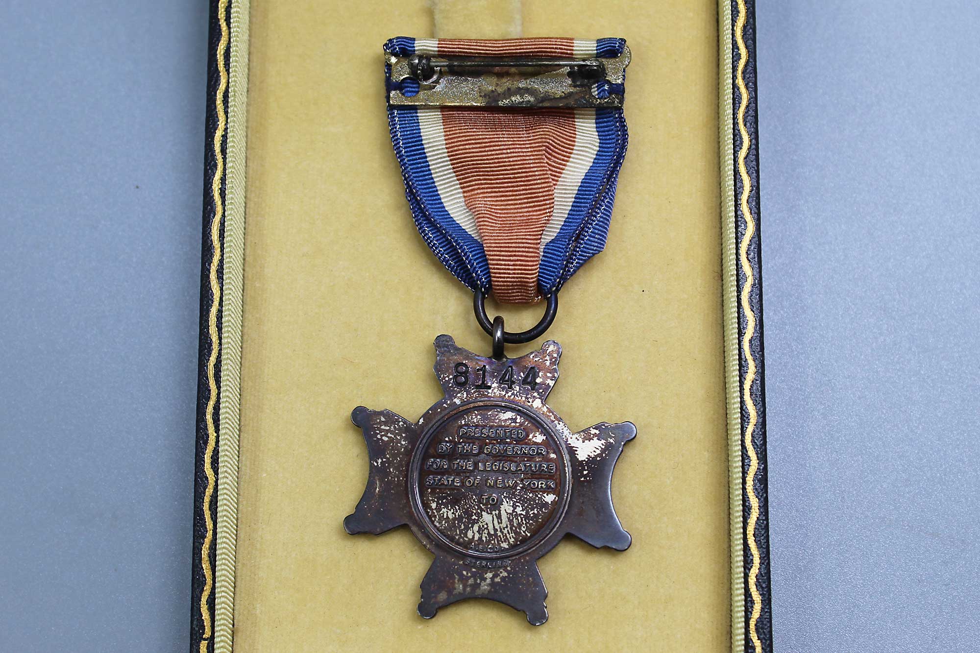 US Conspicuous Service Cross NY Medal Cased d . YMU1000 Time