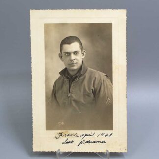 US Army Solider Portrait Photo France 1945 . FLU3360
