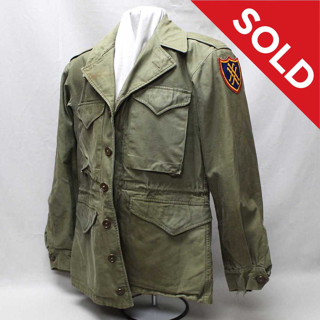 定価38万 21AW美品 MILITARY JACKETSサイズ50 SOLD US Army M-1943 Combat Jacket Officer ID Patched