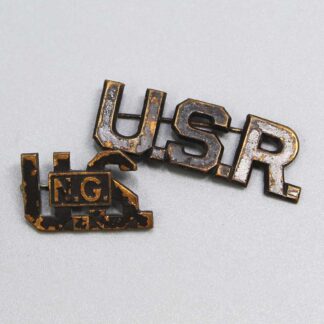 US WW1 Officer Group of 2 Collar Insignia . FLU4835