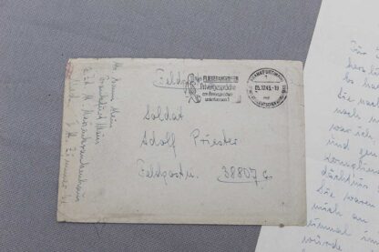WW2 German Letter and Envelope . GD296 - Image 2