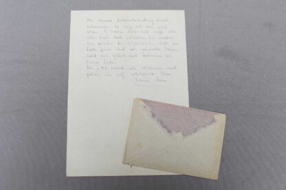 WW2 German Letter and Envelope . GD296 - Image 4