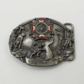 US Buckle VFW Life Member 1987 . FLU4864