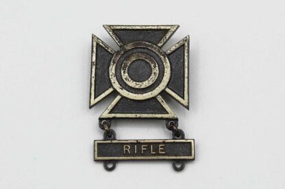 US Sharpshooter Qual. Badge w/Rifle Bar Sterling . FLU4865