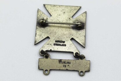 US Sharpshooter Qual. Badge w/Rifle Bar Sterling . FLU4865 - Image 2