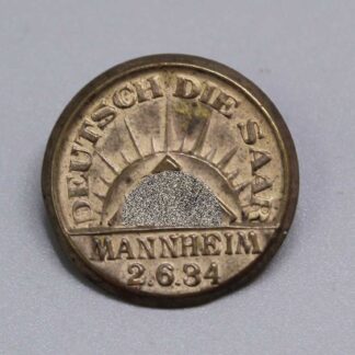 WW2 German Saar Mannheim 1934 Tinnie . PIN509