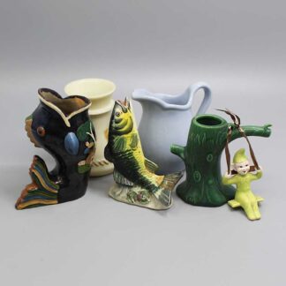 Group of Various Glazed Decorative Collectible Figurines . ANT214