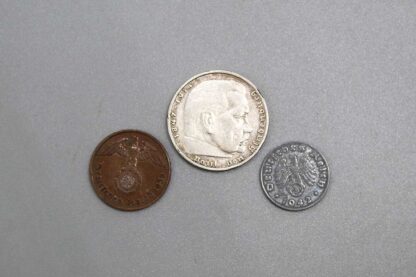 Group of 3 WW2 German Coins . COIN590 - Image 2