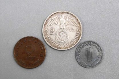 Group of 3 WW2 German Coins . COIN590 - Image 4