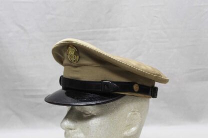 US Army EM Visor Cap Khaki - 1940s-1950s . HU676