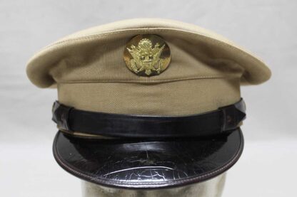 US Army EM Visor Cap Khaki - 1940s-1950s . HU676 - Image 2