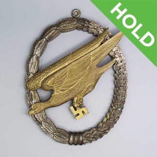 WW2 Luftwaffe Large Unit Paratrooper Plaque . SP130