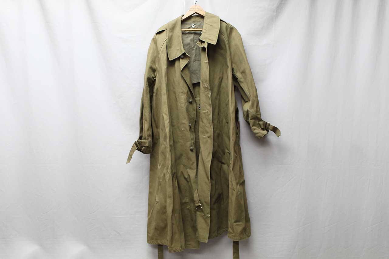 ジャケット・アウター Done FRENCH MILITARY BALMACAAN COAT ovy 1950's French Military Mackintosh Balmacaan Coat — LILY1ST