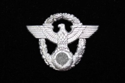 WW2 German Police Cap Insignia (No Prongs) . EFL4766