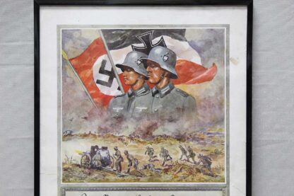Hold(BW)WW2 German Framed Army Document 1935 . EFL4771 - Image 3