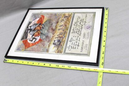 Hold(BW)WW2 German Framed Army Document 1935 . EFL4771 - Image 6