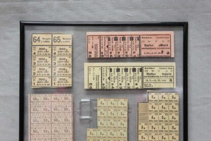 WW2 German Framed Ration Stamps . EFL4773 - Image 2