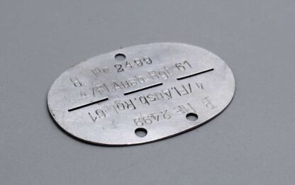 SOLD WW2 German Luftwaffe ID Tag . EFL4777 - Image 2