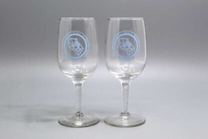 US Pair of Army Intel School Stemmed Glasses . FLU4901
