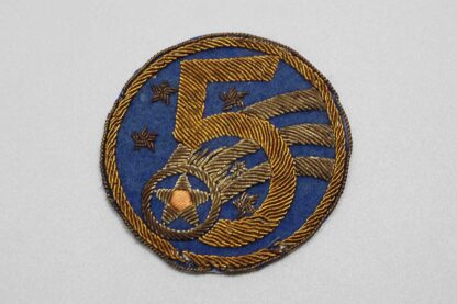 US 5th AAF Bullion Patch Japanese Made Occupation Patch . USP1298